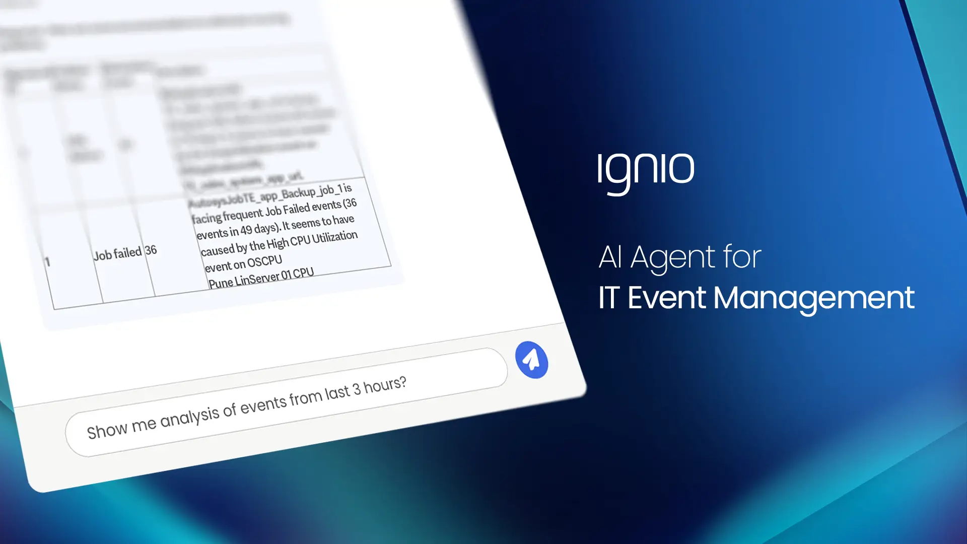 ignio AI Agent for IT Event Management